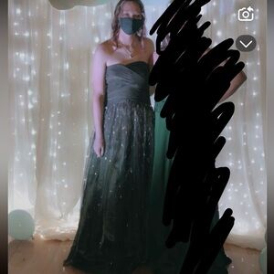 Elegant Grey Prom Gown